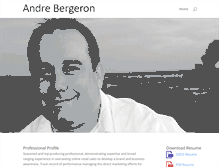 Tablet Screenshot of andrebergeron.com